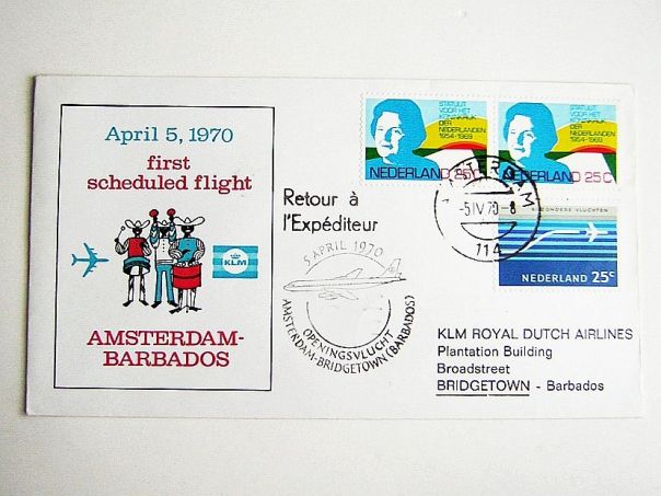 1970 Barbados KLM - (5347)